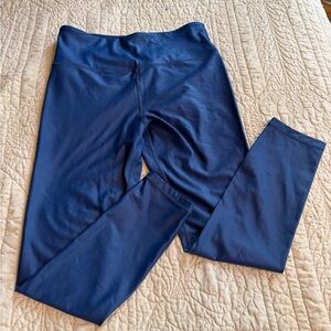 Zyia Light N  Tight Blue Metallic High-Waist Active Leggings